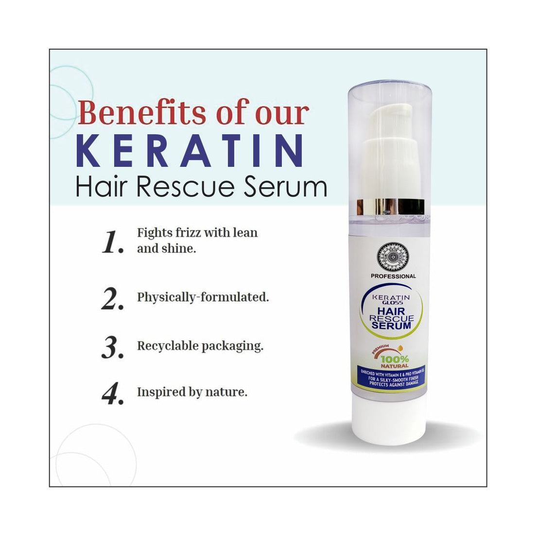 Keratin Hair Rescue Serum