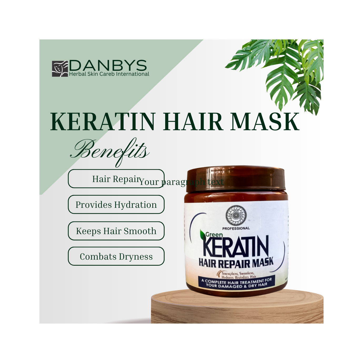 Keratin Hair Mask (Original & Organic) 500 ml